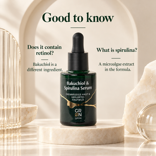 GRN Bakuchiol & Spirulina Serum, COSMOS Organic, 30 ml