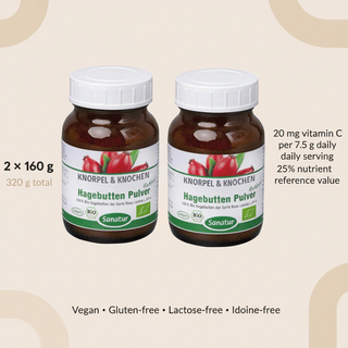 Sanatur Organic Rosehip product information card without a headline