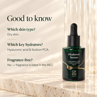 GRN Hyaluronic Serum, COSMOS Organic, 30 ml