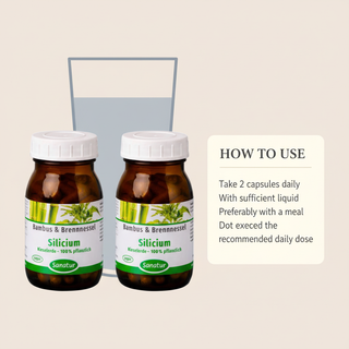 Sanatur Silicium product with usage information