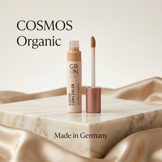 GRN Beige Oat concealer with COSMOS Organic and Made in Germany text