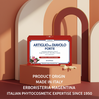 Devils Claw Forte Capsules 60 caps product origin: Made in Italy by Erboristeria Magentina