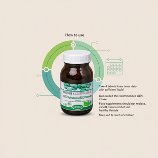 Sanatur BioSpirulina and BioChlorella daily intake guidance