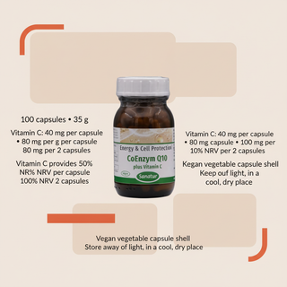 Sanatur CoEnzyme Q10 plus vitamin C serving and product information