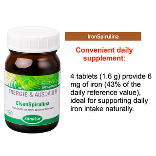 IronSpirulina, Sanatur 250 tablets (100 g) (Copy)