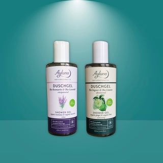 Ayluna Vegan Organic Shower Gel – Rosemary & Lavender, 250 ml