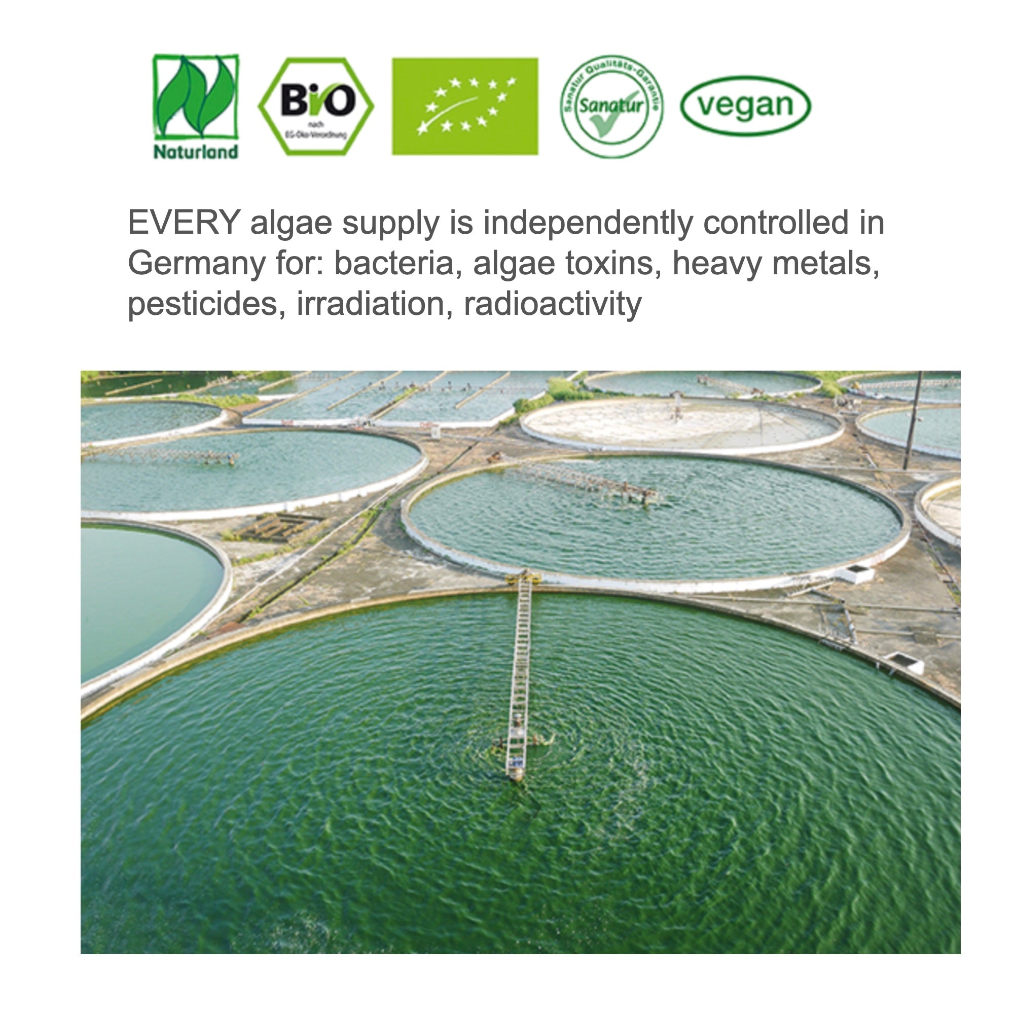 BioSpirulina Naturland approx. 100 tablets = 40 g
